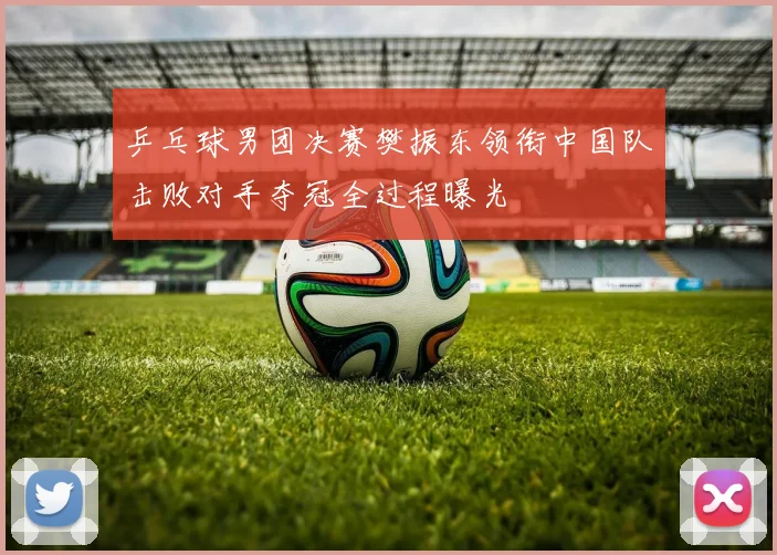 乒乓球男团决赛樊振东领衔中国队击败对手夺冠全过程曝光